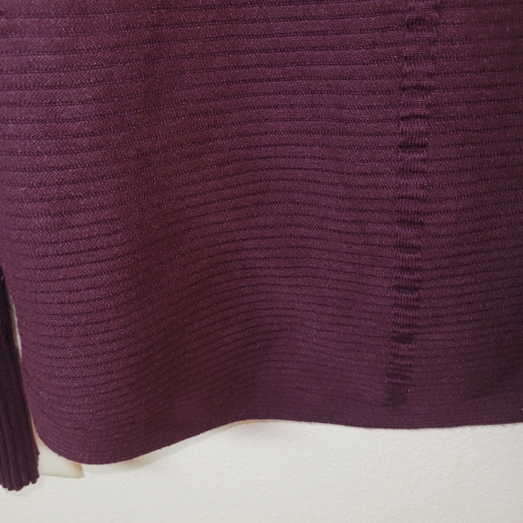 Cyrus Burgundy Ribbed Textured Sweater - Picture 10 of 15